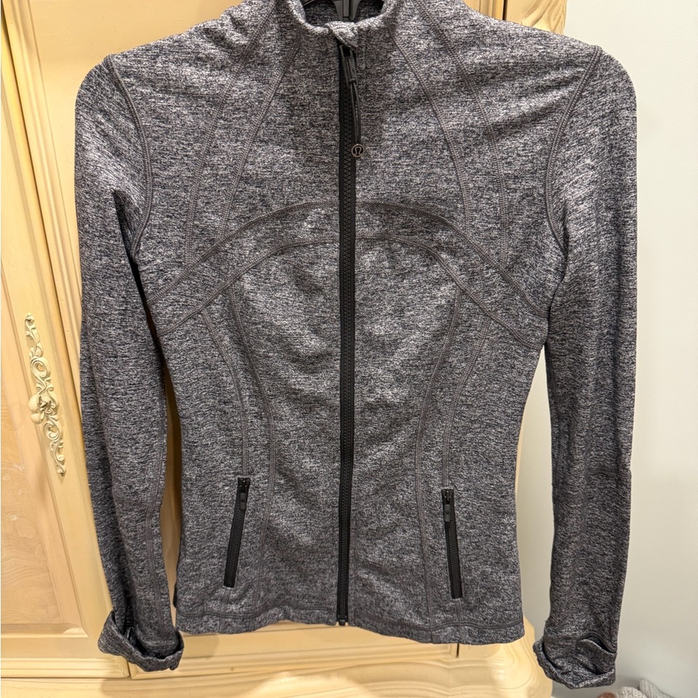 Lululemon Athletica Heathered Gray Utility Jacket define jacket